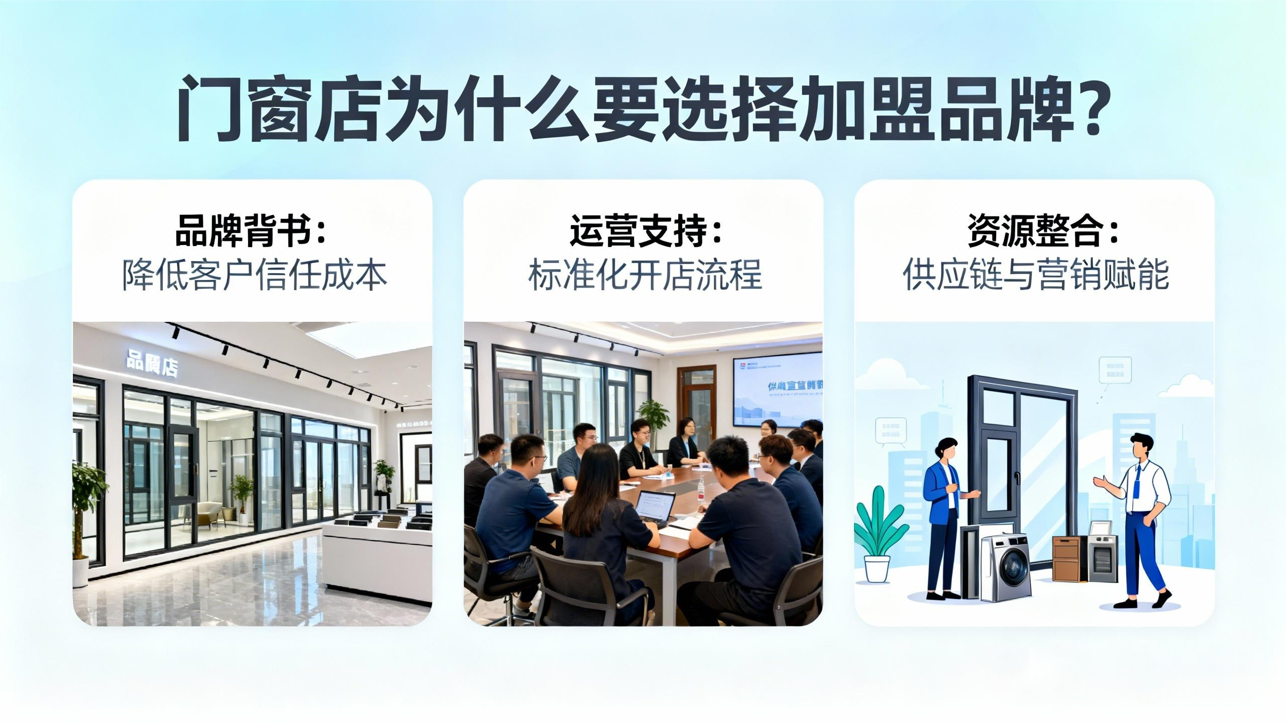 門窗店為什么要選擇加盟品牌？