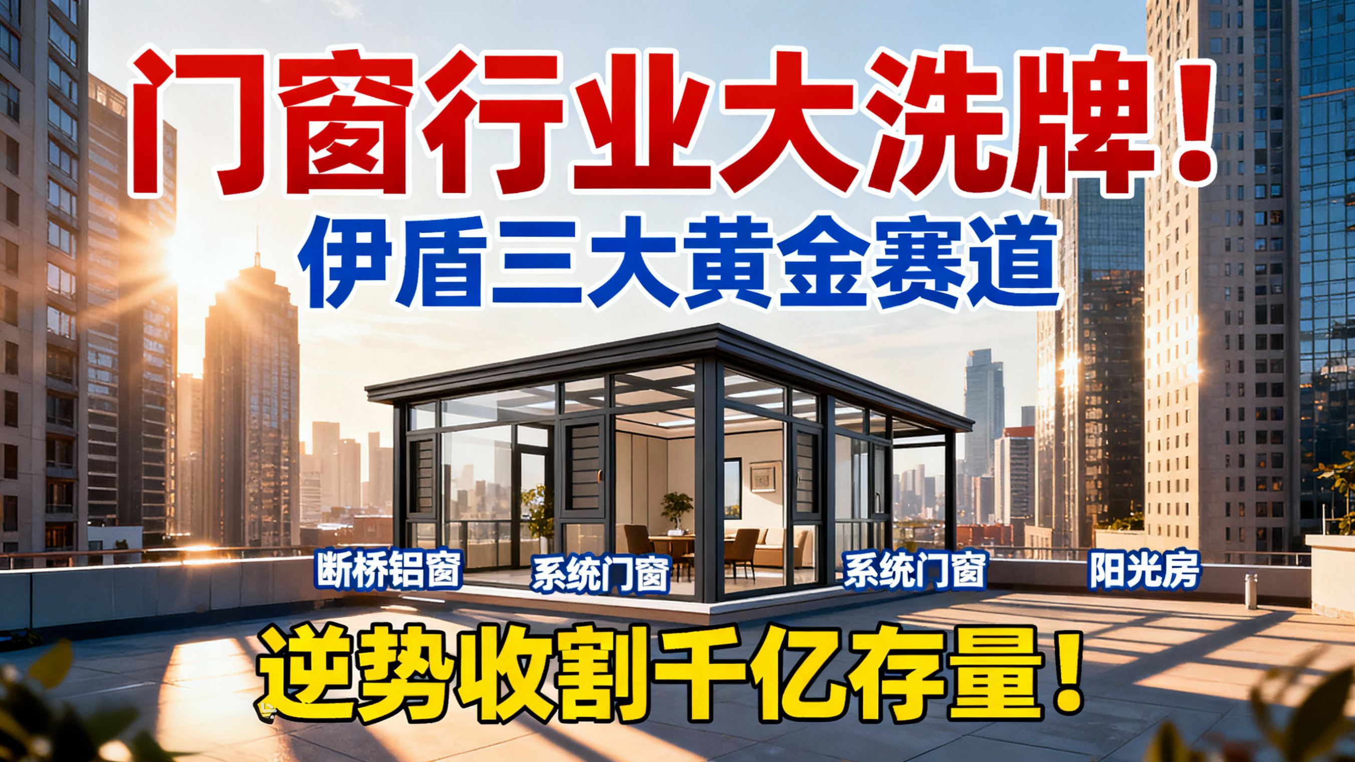 門窗行業(yè)大洗牌！伊盾三大黃金賽道，逆勢收割千億存量！