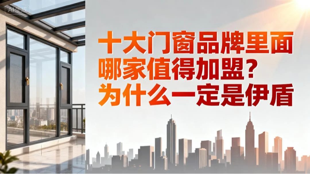 十大門窗品牌里面哪家值得加盟？為什么一定要選伊盾！