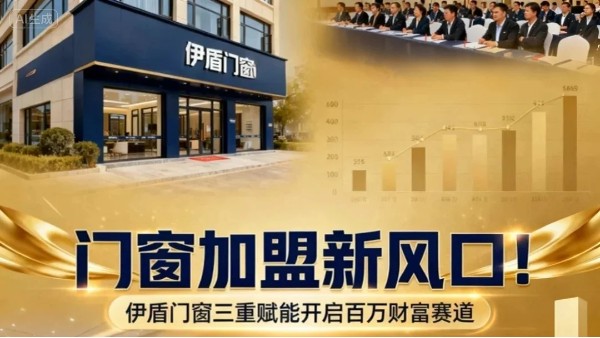 門窗加盟新風(fēng)口！伊盾門窗三重賦能開啟百萬財(cái)富賽道